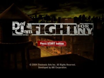 Def Jam - Fight for NY screen shot title